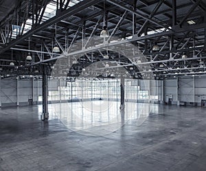 Interior of an empty warehouse