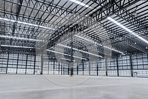 Interior of empty warehouse