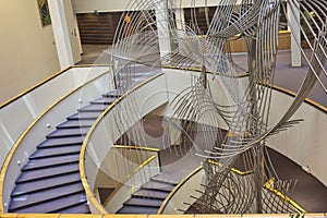 The interior of the European Parliament building