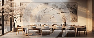 interior and exterior environments luxury dining room