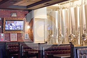 Interior of Fabrica de bere Ursus restaurant, Cluj-Napoca