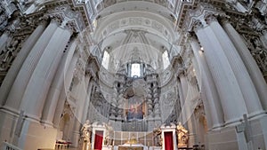 Interior of the famous St. Michaels Church in Munich, Germany
