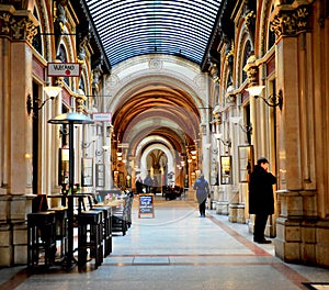 Interior of Ferstel Passage in Vienna