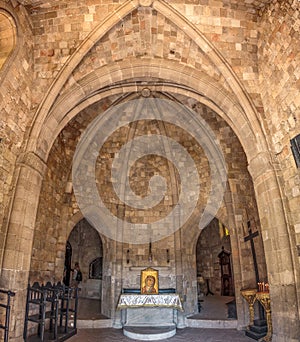 Interior of Filerimos monastery