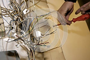 Interior fittings network cable technology