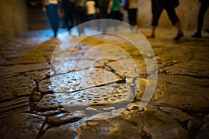 Interior floor of Santa Sofia in Istanbul photo