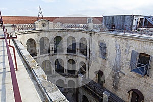 Interior of Fort Boyard in France, Charente-Maritime, France