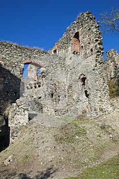 Interior of fortress ruins