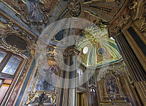 Interior fragment in Queluz palace. Portugal