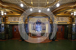 Interior of the Franz Liszt Academy of Music in Budapest, Hungary