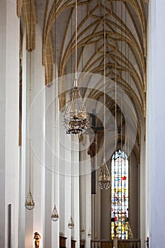 Interior of Frauenkirche Cathedral in Munich