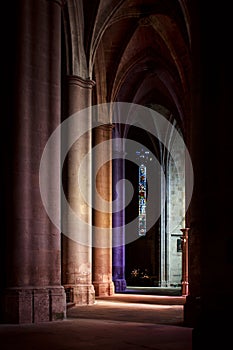 Interior of the gothic church