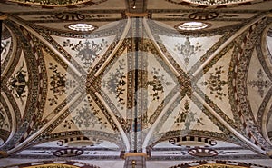 Interior of gothic church in Verona