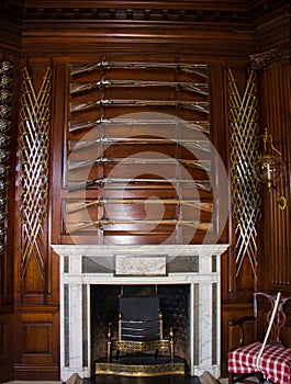 Interior of the Governor`s Palace in Colonial Williamsburg