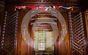 Interior of the Governor`s Palace in Colonial Williamsburg