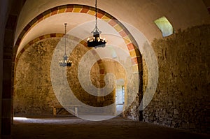 Interior granary Mission San Jose