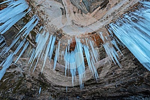Interior Grand Island Ice Cave