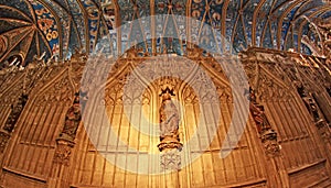 Interior of the Great Cathedral in Albi France