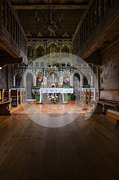 Interior of Greek Catholic Church, Olchowiec, Magurski Park Narodowy, Lesser Poland Voivodeship, Poland photo