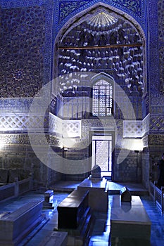 Interior of Guri Amir mausoleum in Samarkand