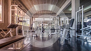 Interior of gym