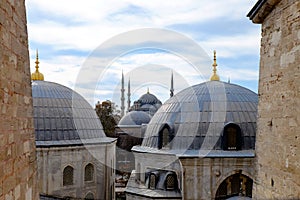 The interior of Hagia Sophia, Ayasofya, Istanbul.