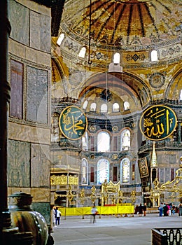 Interior of Hagia Sophia, Istanbul