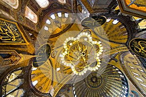 Interior of Hagia Sophia Mosque, Istanbul