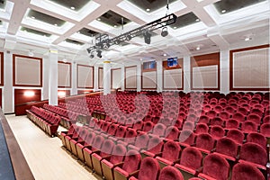 The interior of the hall in the theater