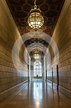 Interior Hallway of the New York Public Library New York City