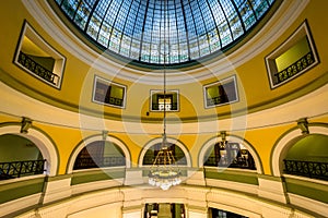 The interior of the Handley Library, in Winchester, Virginia