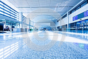 Interior of High Speed â€‹â€‹Rail Station in china