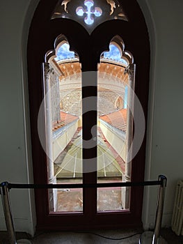 Interior of the historic Monserrate Palace in Sentra near Lisbon, Portugal