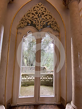 Interior of the historic Monserrate Palace in Sentra near Lisbon, Portugal