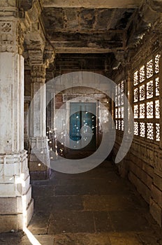 Interior of historic Tomb of Mehmud Begada, Sultan of Gujarat