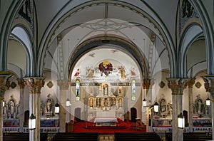Holy Angel`s Roman Catholic Church Interior