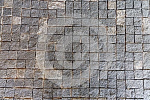 Interior  horizontal part of painted brick wall