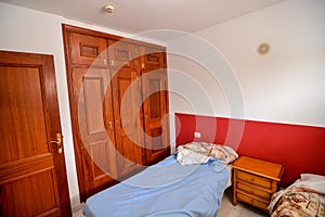 Interior of a hotel bedroom