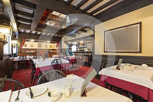 Interior of a hotel restaurant