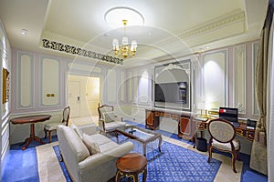 Interior of hotel room