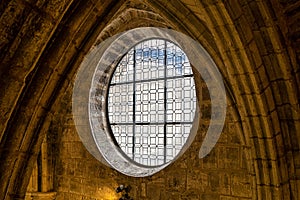 Interior of Iglesia De San Esteban, Church of St. Stephan in Burgos, Spain photo