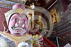 Interior Image At A Buddhist Temple In Thailand