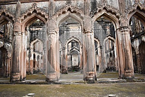 Interior of Imambara at the British Residency built by Nawab Asaf Ud-Daulah completed by Nawab Saadat Ali Khan