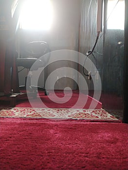 Interior inside the mosque