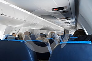 Interior inside of the plane.