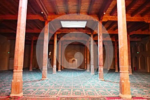 Interior inside Sugong tower in Turpan. the largest ancient Islamic tower in Turpan Xinjiang, China