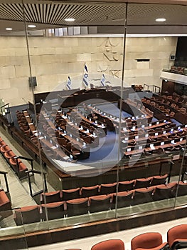 The interior of the Israeli Knesset Building , Jerusalem