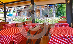 Interior of Italian restaurant