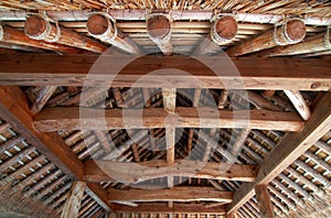 Interior of Japanese roof