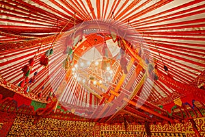 Interior of Kazakhstan Yurt photo